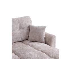 Γωνιακός αναστρέψιμος καναπές κρεβάτι Comfie pakoworld με αποθηκευτικό χώρο μπεζ ύφασμα 267x159x97εκ