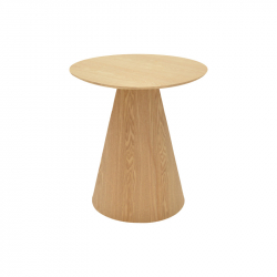 Βοηθητικό τραπέζι Donda pakoworld mdf sonoma Φ45x50εκ