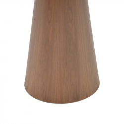 Βοηθητικό τραπέζι Donda pakoworld mdf καρυδί Φ45x50εκ