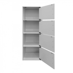Ντουλάπι-στήλη Gabino I pakoworld σε λευκή απόχρωση 40x34.5x120εκ