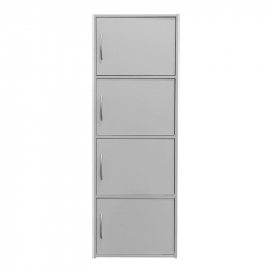 Ντουλάπι-στήλη Gabino I pakoworld σε λευκή απόχρωση 40x34.5x120εκ