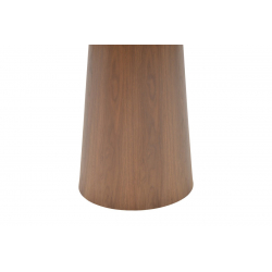 Tραπέζι Donda pakoworld mdf καρυδί Φ100x76εκ