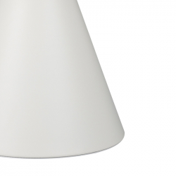 Βοηθητικό τραπέζι Coozlin Inart sintered stone σε απόχρωση λευκό μαρμάρου με λευκό μέταλλο Φ50x50εκ