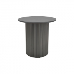 Βοηθητικό τραπέζι Dovel pakoworld mdf σε μαύρη απόχρωση Φ50x45εκ