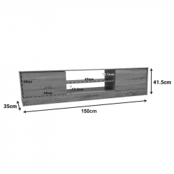Έπιπλο τηλεόρασης Sasa pakoworld σε sonoma απόχρωση 150x35x41.5εκ