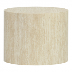 Βοηθητικά τραπεζάκια 2τεμ Zonar pakoworld MDF σε όψη τραβερτίνας