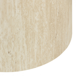 Βοηθητικά τραπεζάκια 2τεμ Zonar pakoworld MDF σε όψη τραβερτίνας