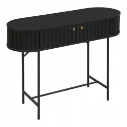 Κονσόλα Zakro pakoworld MDF-μέταλλο σε μαύρη απόχρωση 100x35x75εκ