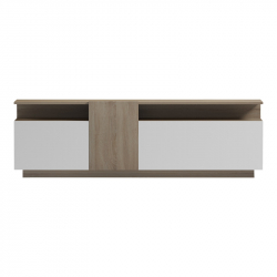 Μπουφές Vendora pakoworld σε sonoma-λευκή απόχρωση 150x29.5x46.3εκ