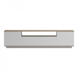 Έπιπλο τηλεόρασης Winey pakoworld σε sonoma-λευκή απόχρωση 180x44.5x44.5εκ