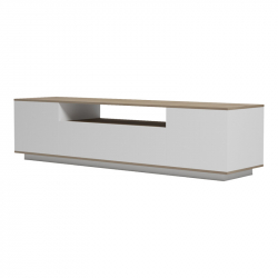Έπιπλο τηλεόρασης Winey pakoworld σε sonoma-λευκή απόχρωση 180x44.5x44.5εκ