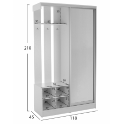 ΕΠΙΠΛΟ ΕΙΣΟΔΟΥ ΜΕ ΣΥΡΟΜΕΝΗ ΝΤΟΥΛΑΠΑ Κ ΚΑΘΡΕΦΤΗ DULCE ΛΕΥΚΟ HM2424.03 118x45x210 εκ. ΕΠΙΠΛΟ ΕΙΣΟΔΟΥ ΜΕ ΣΥΡΟΜΕΝΗ ΝΤΟΥΛΑΠΑ Κ ΚΑΘΡΕΦΤΗ DULCE ΛΕΥΚΟ HM2424.03 118x45x210 εκ.