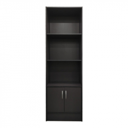 Βιβλιοθήκη Tekaro I pakoworld σε ανθρακί απόχρωση 57x33x180εκ