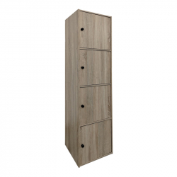 Ντουλάπι-στήλη Gabino pakoworld σε sonoma απόχρωση 40x39x158εκ