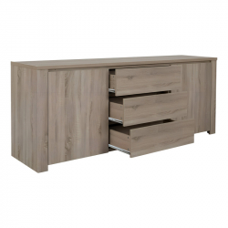 Μπουφές Kalya pakoworld σε sonoma απόχρωση 220x49x89.5εκ