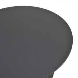 Τραπέζι Karulo pakoworld mdf σε μαύρη απόχρωση Φ120x76εκ