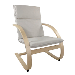 Πολυθρόνα ArteLibre VESNA Μπεζ/Φυσικό Ύφασμα/Ξύλο 67x78x92cm Πολυθρόνα ArteLibre VESNA Μπεζ/Φυσικό Ύφασμα/Ξύλο 67x78x92cm