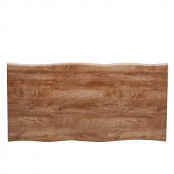 Τραπέζι Τραπεζαρίας ArteLibre AOSA Honey Maple/Μαύρο MDF/Μέταλλο 160x90x76cm Τραπέζι Τραπεζαρίας ArteLibre AOSA Honey Maple/Μαύρο MDF/Μέταλλο 160x90x76cm