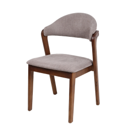 Καρέκλα Τραπεζαρίας ArteLibre ISMENE Γκρι/Καρυδί Ξύλο/Ύφασμα 52.5x56x83cm Καρέκλα Τραπεζαρίας ArteLibre ISMENE Γκρι/Καρυδί Ξύλο/Ύφασμα 52.5x56x83cm