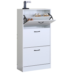 Παπουτσοθήκη ArteLibre BRANTLEY Λευκό Μοριοσανίδα 60x24x116cm Παπουτσοθήκη ArteLibre BRANTLEY Λευκό Μοριοσανίδα 60x24x116cm