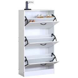 Παπουτσοθήκη ArteLibre BRANTLEY Λευκό Μοριοσανίδα 60x24x116cm