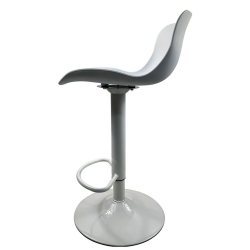 Σκαμπό Bar ArteLibre QUERIDA Λευκό PP/Μέταλλο 44x45x58/81-79/102cm