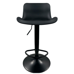 Σκαμπό Bar ArteLibre QUERIDA Μαύρο PP/Μέταλλο 44x45x58/81-79/102cm