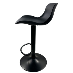 Σκαμπό Bar ArteLibre QUERIDA Μαύρο PP/Μέταλλο 44x45x58/81-79/102cm