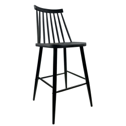 Σκαμπό Bar ArteLibre MARANTA Μαύρο PP/Μέταλλο 45x46x97cm Σκαμπό Bar ArteLibre MARANTA Μαύρο PP/Μέταλλο 45x46x97cm