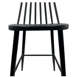 Σκαμπό Bar ArteLibre MARANTA Μαύρο PP/Μέταλλο 45x46x97cm