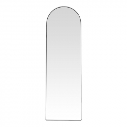 Καθρέπτης Plaza I pakoworld αλουμίνιο σε μαύρη απόχρωση 50x28x160εκ