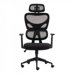 Καρέκλα γραφείου διευθυντή Cadrey pakoworld mesh μαύρο 67x64x120-128εκ