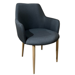 Καρέκλα Τραπεζαρίας ArteLibre LUZIA Γκρι/Φυσικό Ύφασμα/Μέταλλο 57x60x78cm Καρέκλα Τραπεζαρίας ArteLibre LUZIA Γκρι/Φυσικό Ύφασμα/Μέταλλο 57x60x78cm