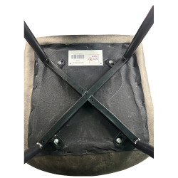 Καρέκλα Τραπεζαρίας ArteLibre YUCATAN Καφέ/Μαύρο PU/Μέταλλο 44x55x86cm