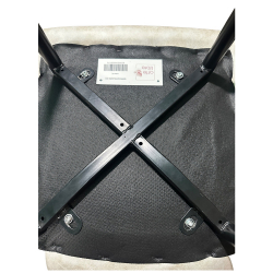 Καρέκλα Τραπεζαρίας ArteLibre YUCATAN Μπεζ/Μαύρο PU/Μέταλλο 44x55x86cm