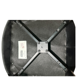 Καρέκλα Τραπεζαρίας ArteLibre BRISA Μαύρο Βελούδο/Μέταλλο 53x60x85cm