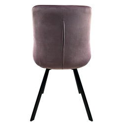 Καρέκλα Τραπεζαρίας ArteLibre BRISA Σάπιο Μήλο/Μαύρο Βελούδο/Μέταλλο 53x60x85cm