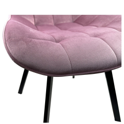 Καρέκλα Τραπεζαρίας ArteLibre BRISA Σάπιο Μήλο/Μαύρο Βελούδο/Μέταλλο 53x60x85cm