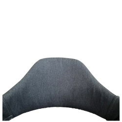 Καρέκλα Τραπεζαρίας ArteLibre SOLANA Γκρι/Μαύρο Ύφασμα/Μέταλλο 51x51x81cm