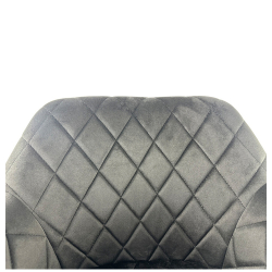 Καρέκλα Τραπεζαρίας ArteLibre ESPERANZA Μαύρο Βελούδο/Μέταλλο 56x60x81cm