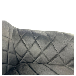 Καρέκλα Τραπεζαρίας ArteLibre ESPERANZA Μαύρο Βελούδο/Μέταλλο 56x60x81cm