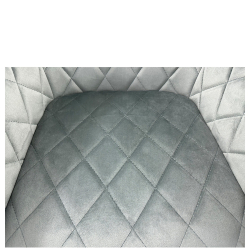 Καρέκλα Τραπεζαρίας ArteLibre ESPERANZA Γκρι/Μαύρο Βελούδο/Μέταλλο 56x60x81cm