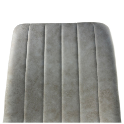 Καρέκλα Τραπεζαρίας ArteLibre YUCARIA Μπεζ/Μαύρο PU/Μέταλλο 44x55x86cm