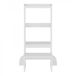 Παιδικός πύργος εκμάθησης Chiquel pakoworld τ.Montessori ξύλο σε λευκή απόχρωση 45.7x51x90εκ