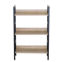 Ραφιέρα ArteLibre MARWOOD Δρυς/Μαύρο Μοριοσανίδα/Μέταλλο 60x27.6x93cm