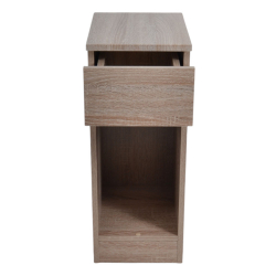 ΚΟΜΟΔΙΝΟ ΞΥΛΙΝΟ ΜΕ ΕΝΑ ΣΥΡΤΑΡΙ ΣΕ ΦΥΣΙΚΟ ΧΡΩΜΑ 24x33x60εκ. ANKOR