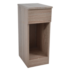 ΚΟΜΟΔΙΝΟ ΞΥΛΙΝΟ ΜΕ ΕΝΑ ΣΥΡΤΑΡΙ ΣΕ ΦΥΣΙΚΟ ΧΡΩΜΑ 24x33x60εκ. ANKOR