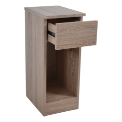 ΚΟΜΟΔΙΝΟ ΞΥΛΙΝΟ ΜΕ ΕΝΑ ΣΥΡΤΑΡΙ ΣΕ ΦΥΣΙΚΟ ΧΡΩΜΑ 24x33x60εκ. ANKOR