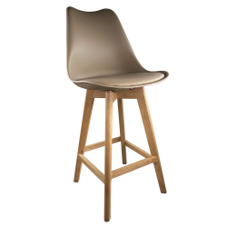 Σκαμπό Bar ArteLibre BRONX Cappuccino PP/PU/Ξύλο 57.5x49x105cm Σκαμπό Bar ArteLibre BRONX Cappuccino PP/PU/Ξύλο 57.5x49x105cm