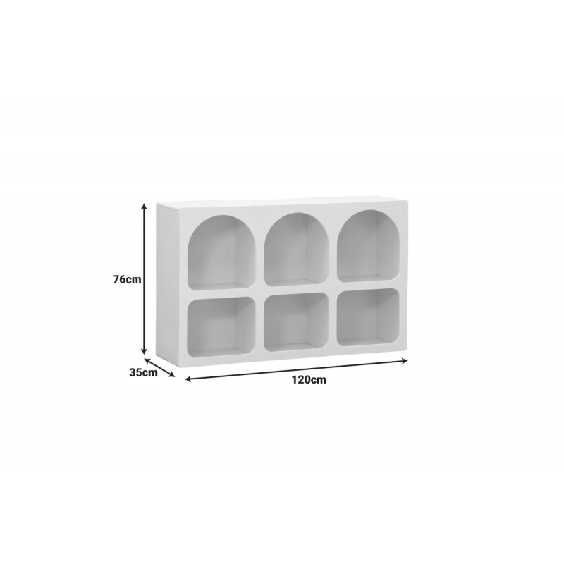 Μπουφές Emersi pakoworld με ράφια mdf σε λευκή απόχρωση 120x35x76εκ Μπουφές Emersi pakoworld με ράφια mdf σε λευκή απόχρωση 120x35x76εκ